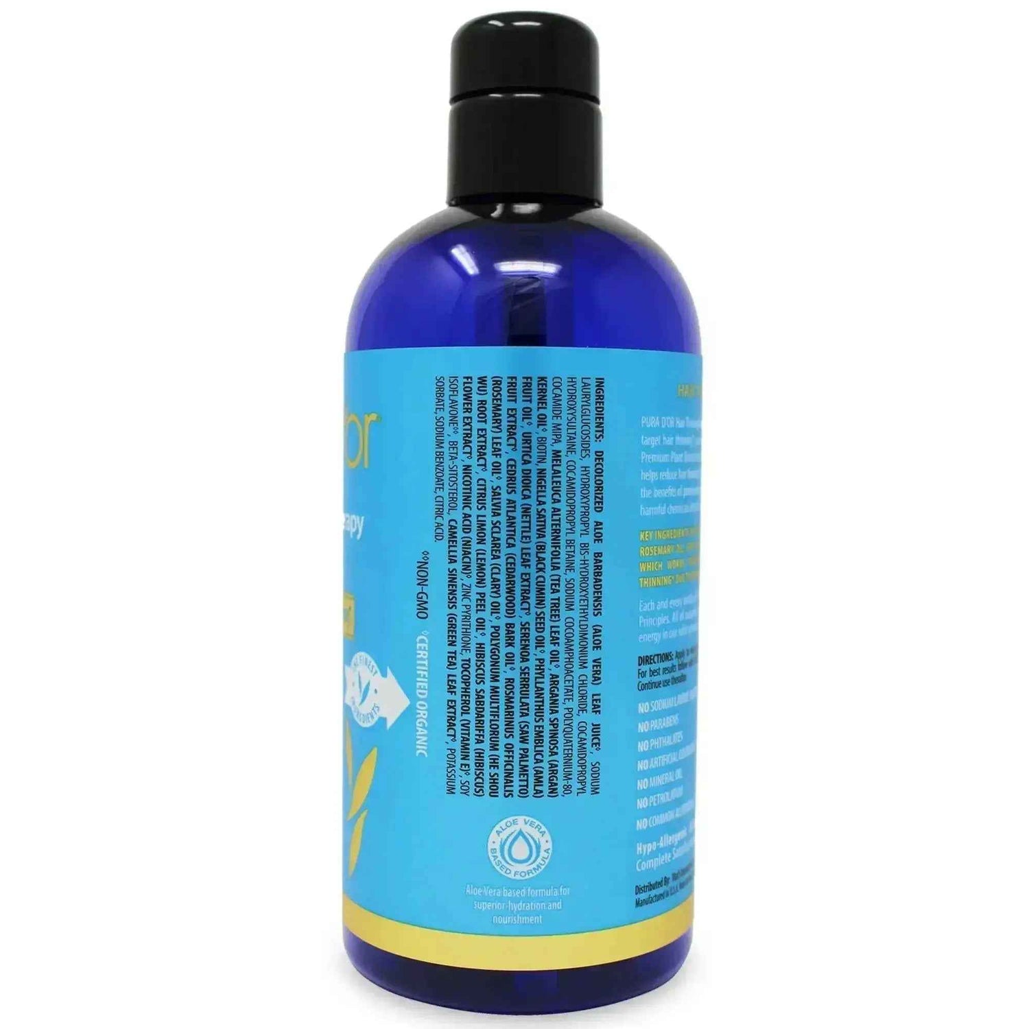 PURA D’OR Biotin Shampoo – Daily Use for Thicker-Looking Hair &amp; Healthy Scalp (473ml)