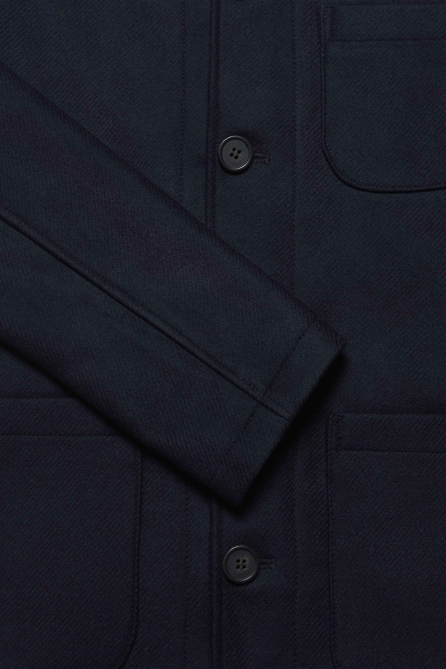 Chiltern Shacket Sleeve Lining - Birbo Twill Navy