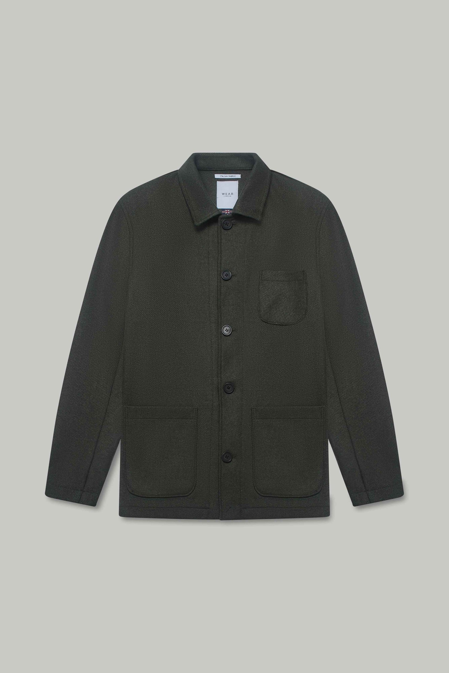 Chiltern Shacket Sleeve Lining - Birbo Twill Olive