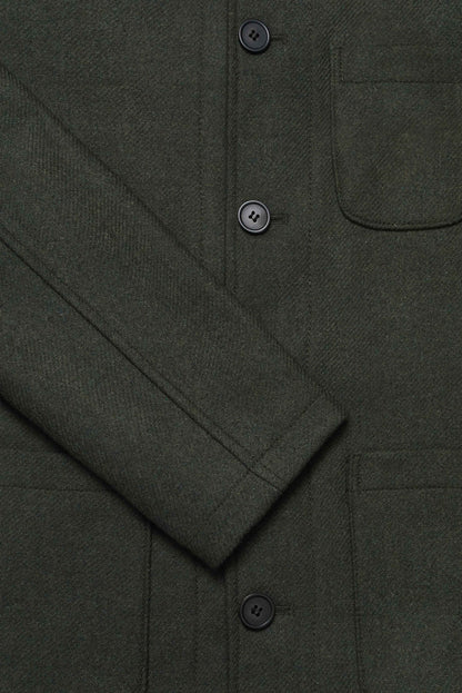 Chiltern Shacket Sleeve Lining - Birbo Twill Olive