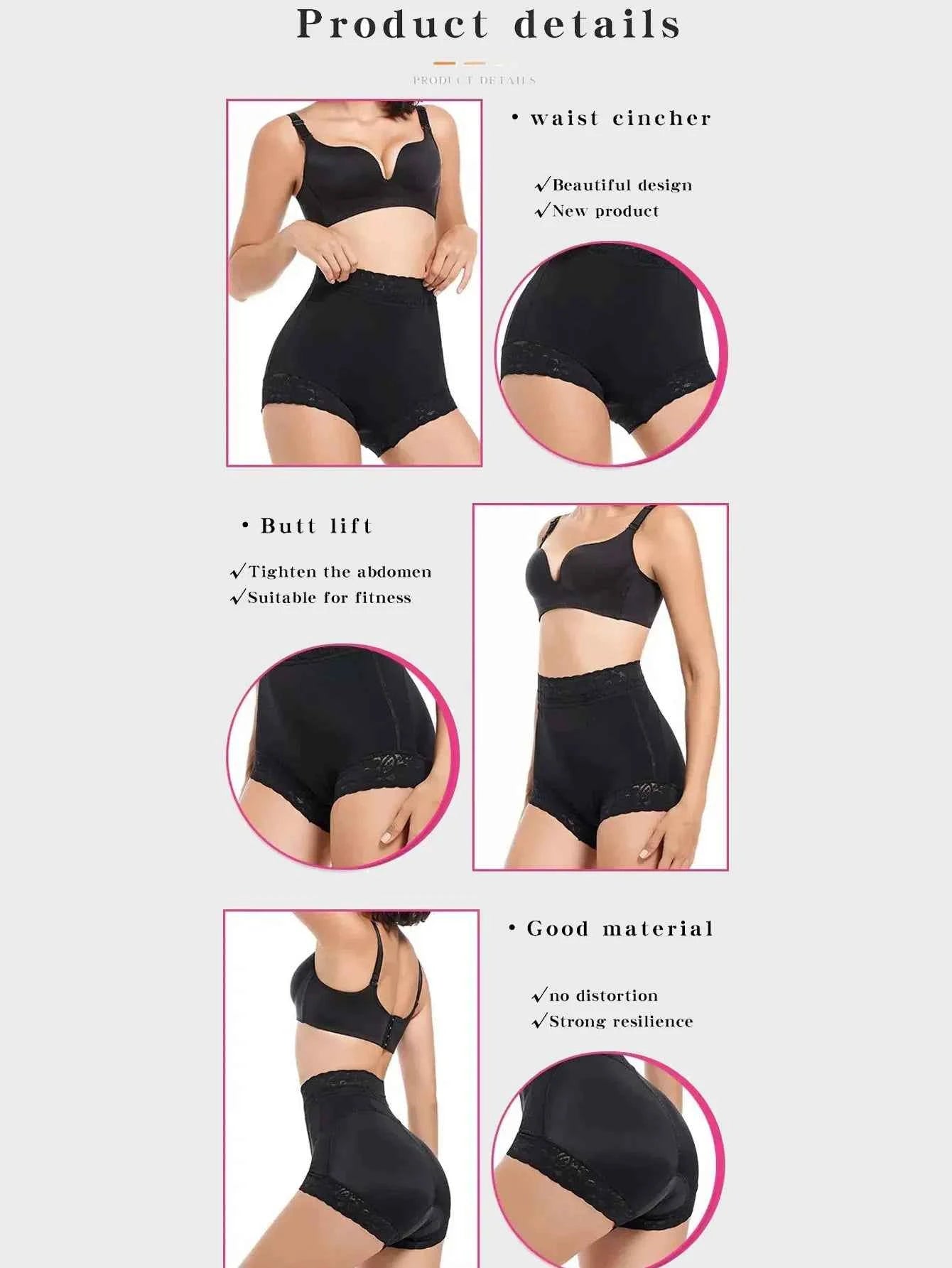 fajas colombianas tummy control butt lifter body shapewear women slimming girdle body shaper waist trainer high waist flat belly