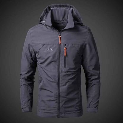 Men’s Waterproof Windbreaker Jacket with Hood – Outdoor &amp; Casual Smart