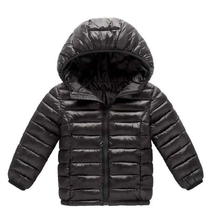 -30℃ Winter Kids Padded Jacket Children Thick Plus Velvet Warm Parkas Coat Boys Girls Fur Collar Hooded Cotton Clothes Outerwear