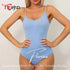 Flarixa Seamless Shapewear Bodysuit for Women Faja Full Body Shaper Thong Soft Body Shaping Sculpting Breast Slimming Underwear