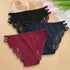 3PC/Set Women Sexy Lace Panties Low Rise Hollow Out Briefs Floral Transparent Underwear for Feamale Elastic Straps Soft Lingerie