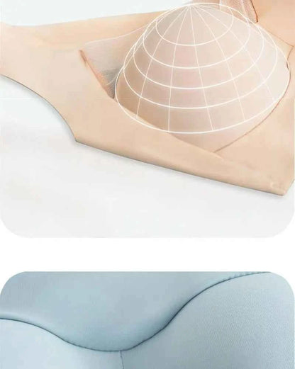 Women Sexy Bra Full Cup Brassiere Female U Back Underwear Lace Splicing Pespective Bralette V Neck Intimates Lingerie Large Size