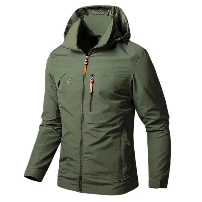 Men’s Waterproof Windbreaker Jacket with Hood – Outdoor &amp; Casual Smart