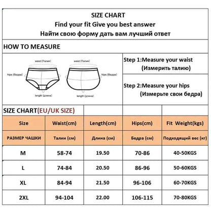 FINETOO 4Pcs Cotton Striped Underwear Women&