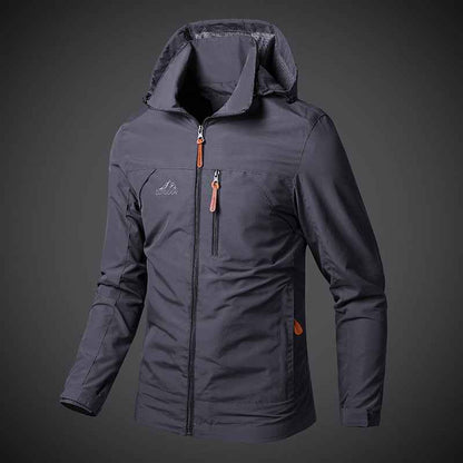 Men’s Waterproof Windbreaker Jacket with Hood – Outdoor &amp; Casual Smart