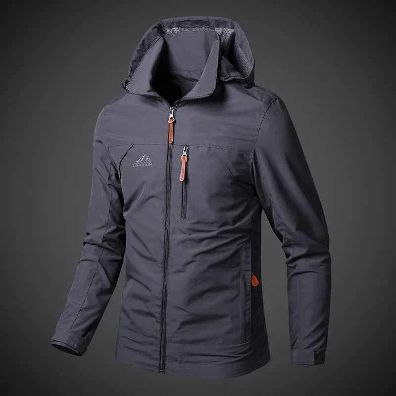 Men’s Waterproof Windbreaker Jacket with Hood – Outdoor &amp; Casual Smart