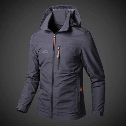 Men’s Waterproof Windbreaker Jacket with Hood – Outdoor &amp; Casual Smart