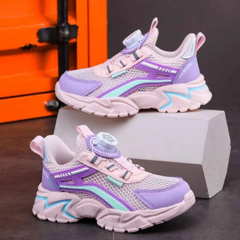 New Children Sports Shoes Boy Sneaker Black Mesh Summer Breathable Kids Casual Shoes Boy Running Tennis Running Sneaker