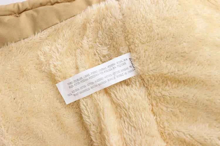 Winter Kids Clothes Plus Velvet Thicken Warm Jacket for Girls Casual Zipper Boys Outerwear Solid Versatile Children&