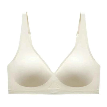 Seamless Bras For Women Wireless Bra Push Up Deep V Glossy Underwear Female Bralette Invisible Padded Brasiere Sexy Lingerie