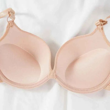 Bras Sexy Women Cotton Gathered Bra Deep V Underwire Ladied Brassiere Push Up Lingerie Solid Bras Backless Intimate Underwear