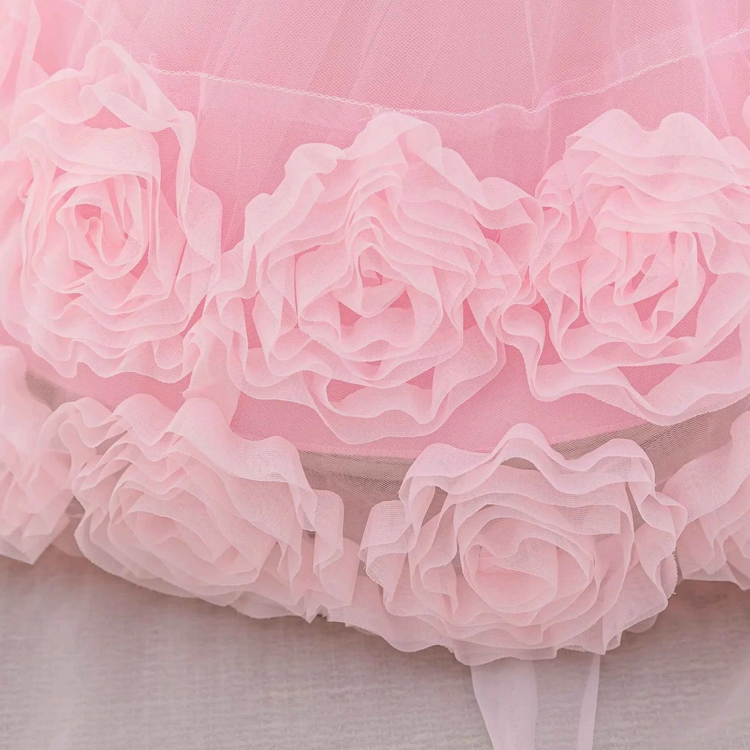 Girls 3D Flower Party Princess Dress for Baby Christmas Gown 1-10 Yrs Birthday Bow Tulle Bridemaid Dresses Wedding Kids Clothing