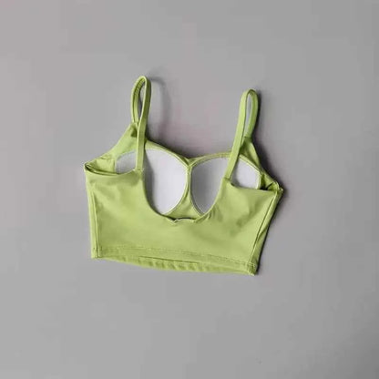 Breathable Sports Bra for Women, Fitness Top, Push Up Sport Bra, Fixed Pad, Yoga Underwear, Sport Tops  Running Vest, Gym Wear