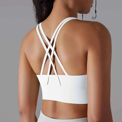 Women Yoga BraTank Tops for Fitness Naked Feel Sport Bra Gym Vest Women Camisole Workout Underwear Sportswear Outfit