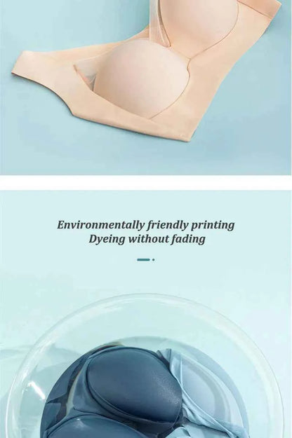 Women Sexy Bra Full Cup Brassiere Female U Back Underwear Lace Splicing Pespective Bralette V Neck Intimates Lingerie Large Size