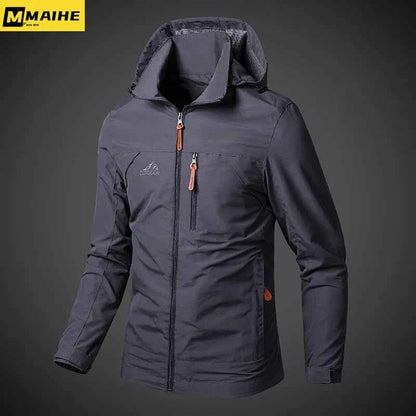 Men’s Waterproof Windbreaker Jacket with Hood – Outdoor &amp; Casual Smart