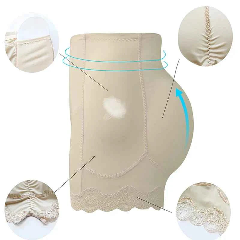 Body Shaper Underwear With Hips Pads Filler Sexy Big Butt Enhancer Control Panties Belly Smooth Shapewear Fake Buttock Plus Size