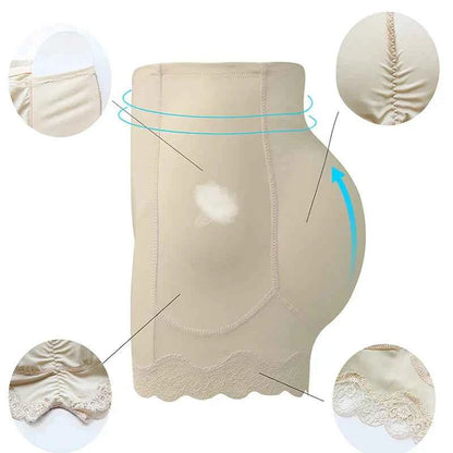 Body Shaper Underwear With Hips Pads Filler Sexy Big Butt Enhancer Control Panties Belly Smooth Shapewear Fake Buttock Plus Size