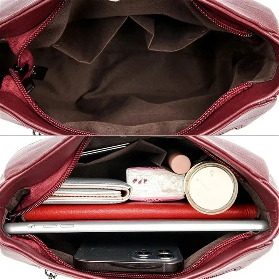 Genuine Brand PU Leather Sac Luxury Handbags Women Bags Designer Shoulder Crossbody Hand Bags for Women 2022 Purses and Handbags