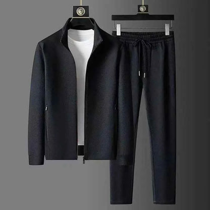 Men’s Casual Tracksuit Set – Zip Jacket &amp; Jogger Pants (S–4XL)