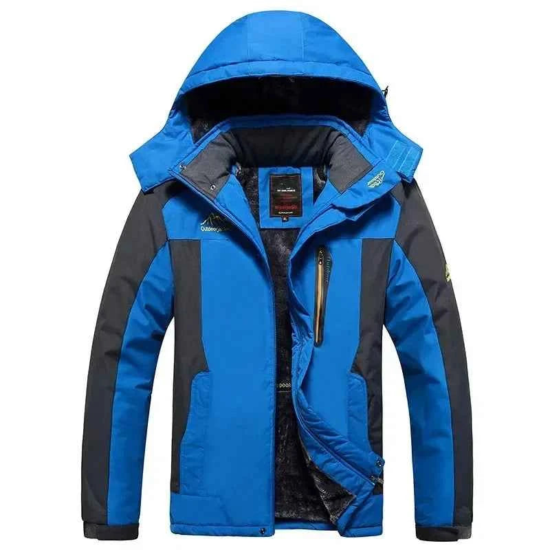 Men’s Waterproof Fleece-Lined Winter Parka Jacket (M–8XL)