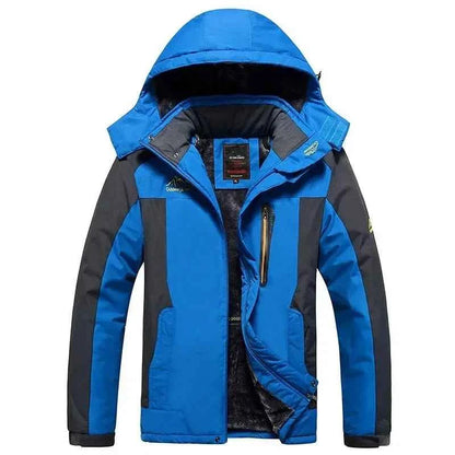 Men’s Waterproof Fleece-Lined Winter Parka Jacket (M–8XL)