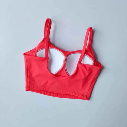 Breathable Sports Bra for Women, Fitness Top, Push Up Sport Bra, Fixed Pad, Yoga Underwear, Sport Tops  Running Vest, Gym Wear