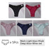 5Pcs/Set Women Cotton Brazilian Panties V Waist Female Underwear Comfortable Underwear Low Rise T-Back Bikini Girls Lingerie New