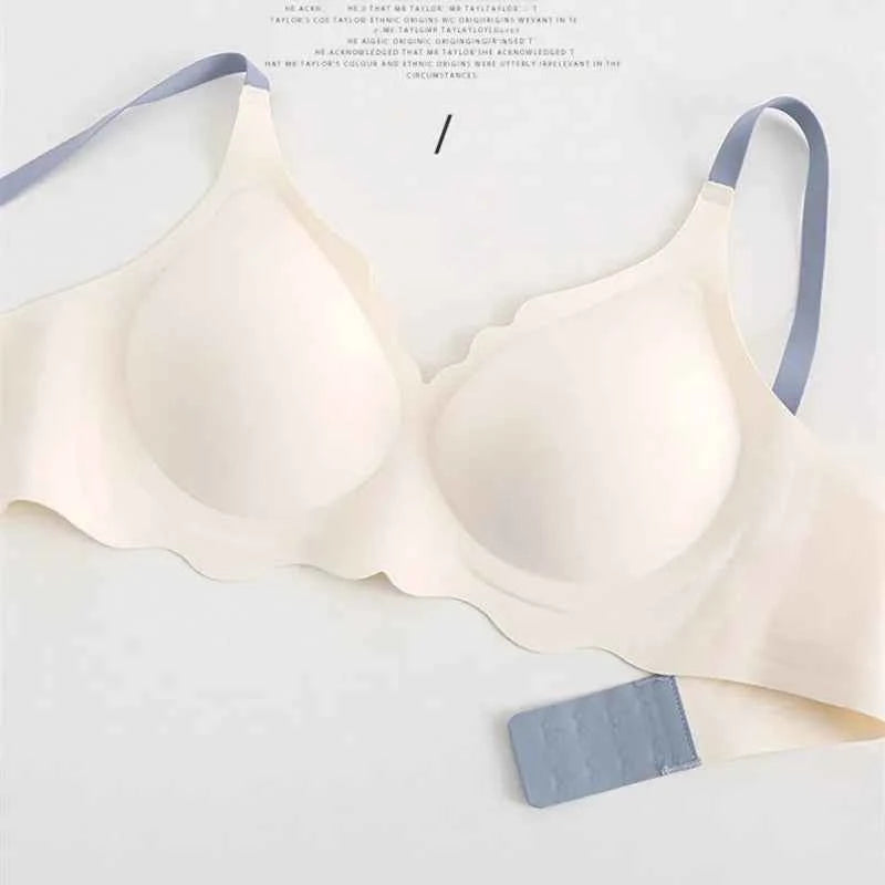 Sexy Seamless Bras For Women Wire Free Push Up Brassiere V Neck Bralette Women&