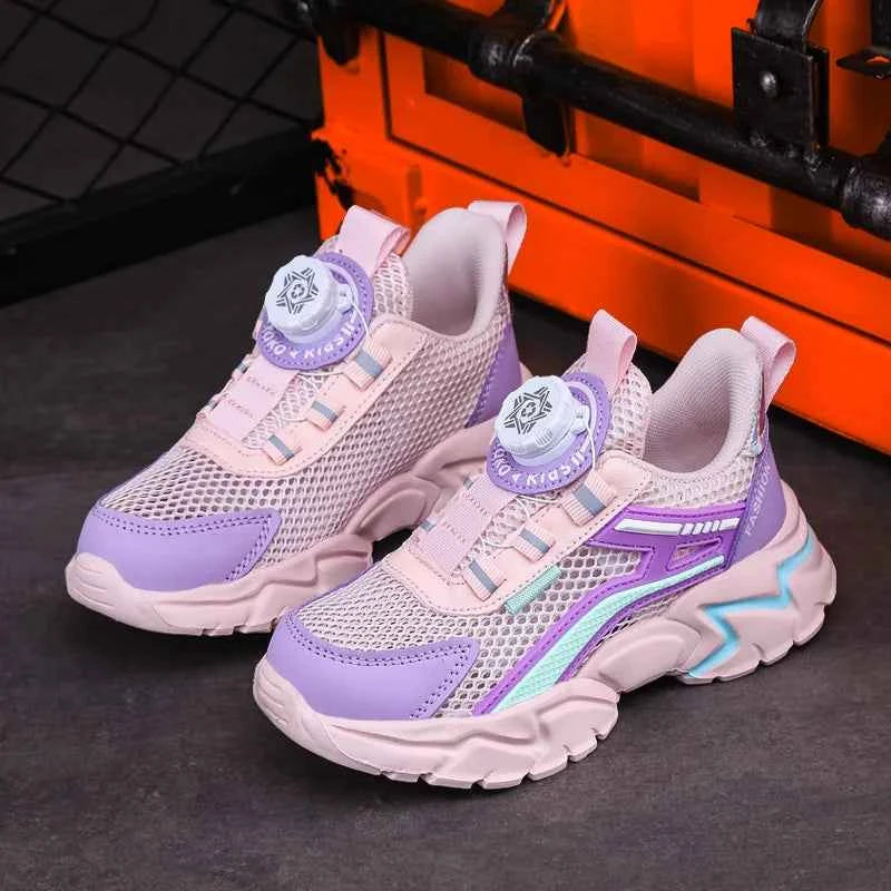 New Children Sports Shoes Boy Sneaker Black Mesh Summer Breathable Kids Casual Shoes Boy Running Tennis Running Sneaker