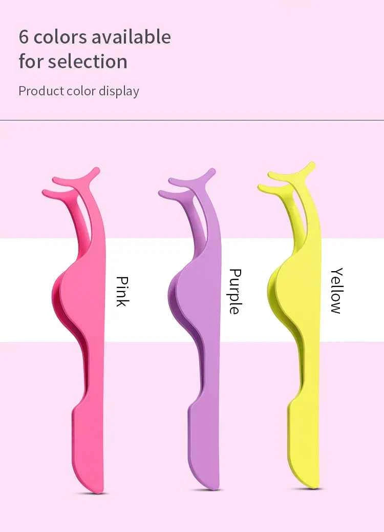 1 Pc False Eyelashes Tweezer Fake Eye Lash Applicator Makeup Tools Auxiliary Curler Mink Eyelashes Professional Tweezer Tools