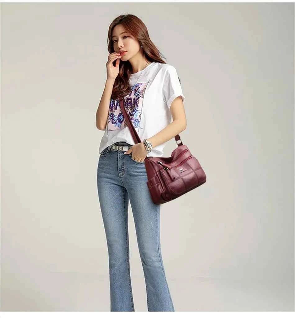 Genuine Brand PU Leather Sac Luxury Handbags Women Bags Designer Shoulder Crossbody Hand Bags for Women 2022 Purses and Handbags