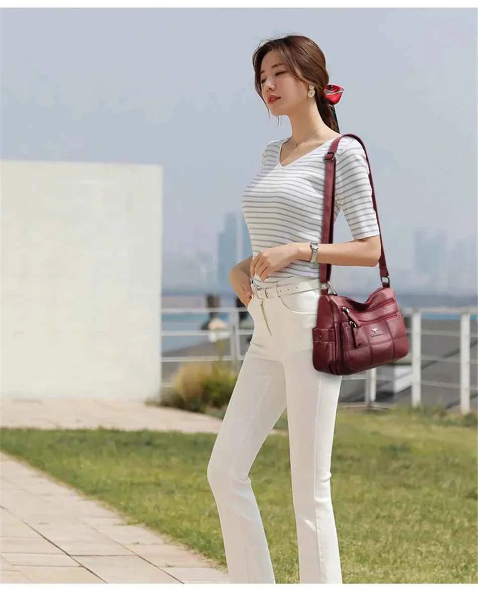 Genuine Brand PU Leather Sac Luxury Handbags Women Bags Designer Shoulder Crossbody Hand Bags for Women 2022 Purses and Handbags