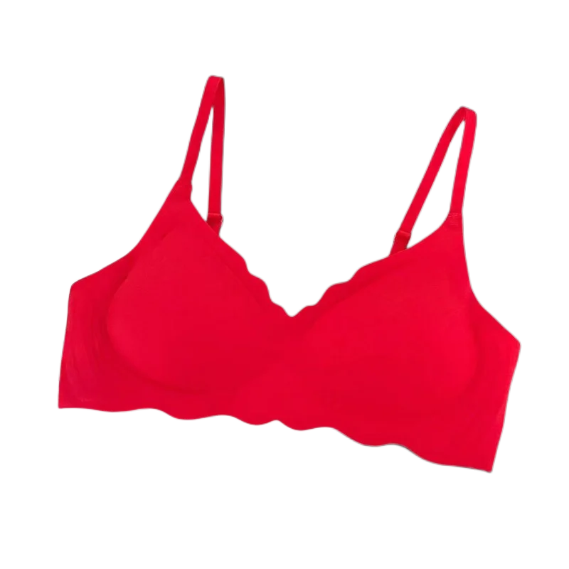Sexy Seamless Bras For Women Wire Free Push Up Brassiere V Neck Bralette Women&