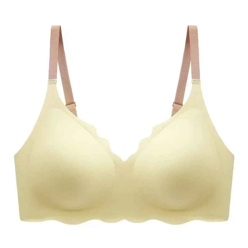 Sexy Seamless Bras For Women Wire Free Push Up Brassiere V Neck Bralette Women&