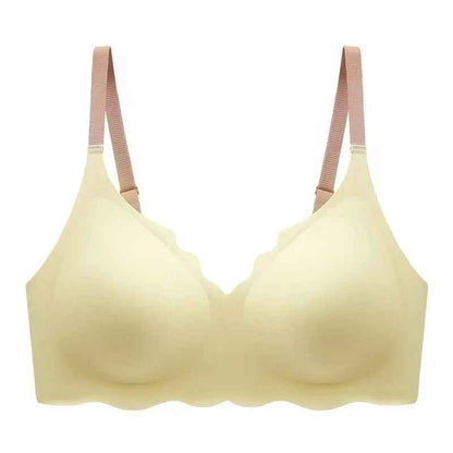 Sexy Seamless Bras For Women Wire Free Push Up Brassiere V Neck Bralette Women&