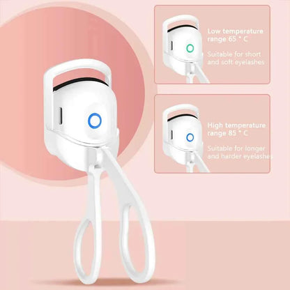 Electric Heated Eyelash Curler Eyelashes Curls Thermal Eyelash Curler USB Rechargeable Mini Long Lasting Makeup Tool Beauty Tool