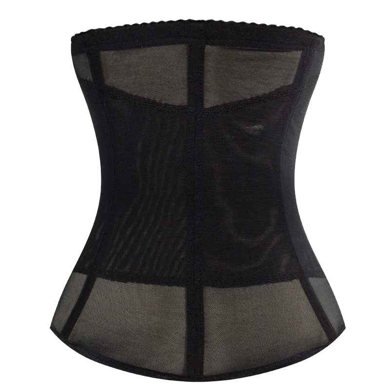 Mesh Embroidered Corset Body Shaper faja Waist Trainer Original Colombian Girdles For Women Belly Tightening Control Shapewear