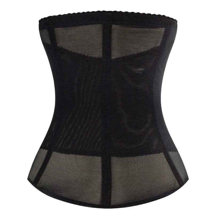 Mesh Embroidered Corset Body Shaper faja Waist Trainer Original Colombian Girdles For Women Belly Tightening Control Shapewear