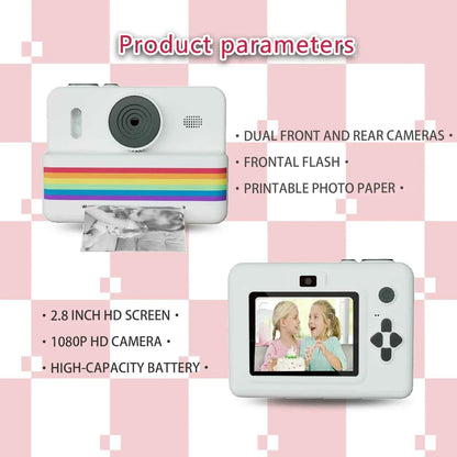 Digital Children Camera For Photography Mini Printer Portable Thermal Instant Print Photo Kids Camera 2.8inch HD Video Toy Gifts