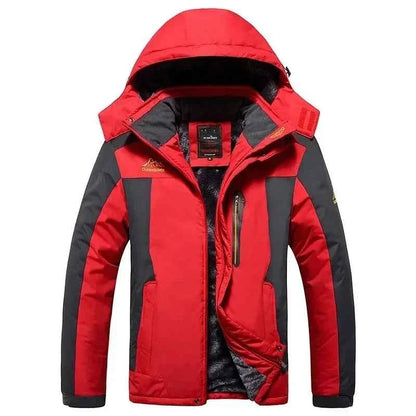 Men’s Waterproof Fleece-Lined Winter Parka Jacket (M–8XL)