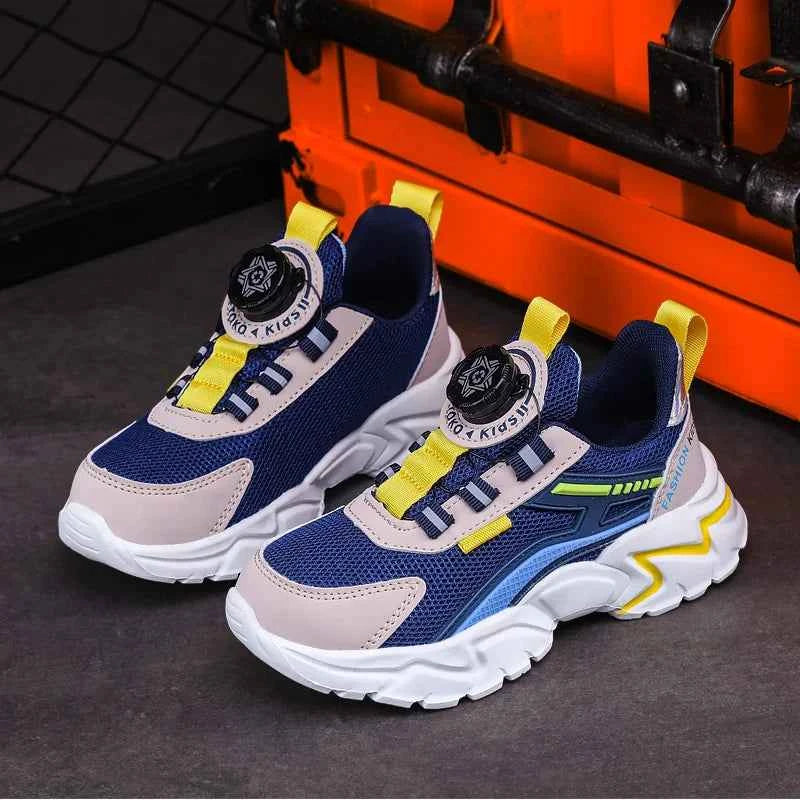 New Children Sports Shoes Boy Sneaker Black Mesh Summer Breathable Kids Casual Shoes Boy Running Tennis Running Sneaker