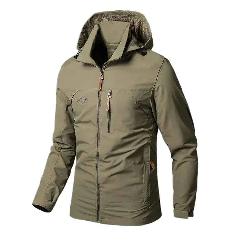 Men’s Waterproof Windbreaker Jacket with Hood – Outdoor &amp; Casual Smart