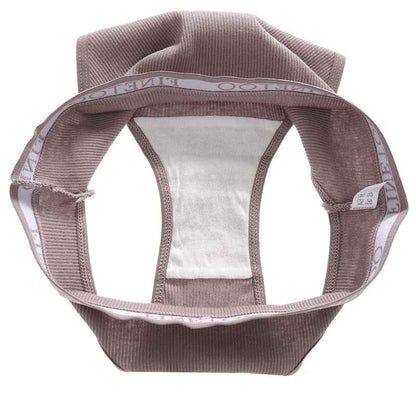 FINETOO 4Pcs Cotton Striped Underwear Women&