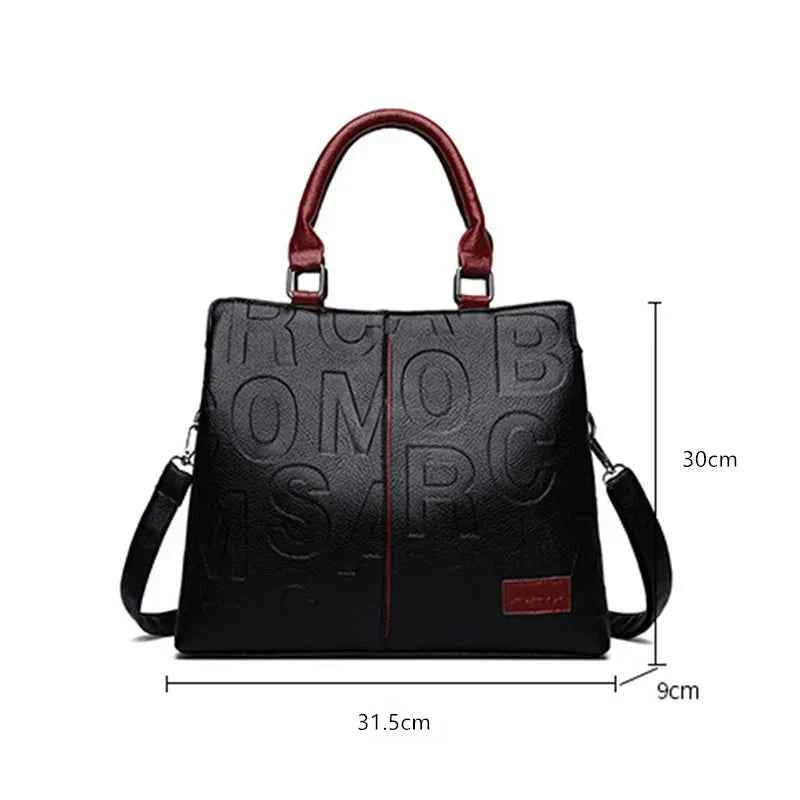 PU Leather Casual Crossbody Bags for Women Ladies Luxury Designer Tote Handbag Female Large Capacity Travel Shoulder Bag Sac