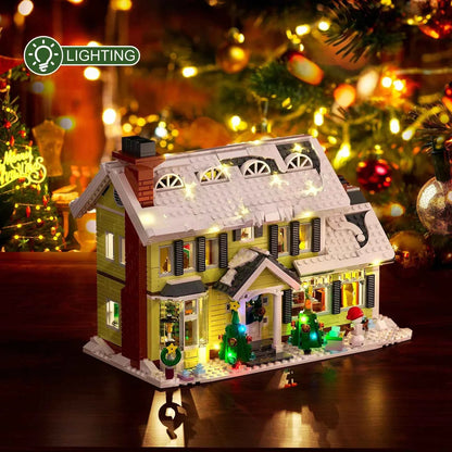Christmas Vacation House Building Blocks Set Christmas Holiday Snow Village Toys Decor Gift for Adults and Boys Girls (1156 pcs)